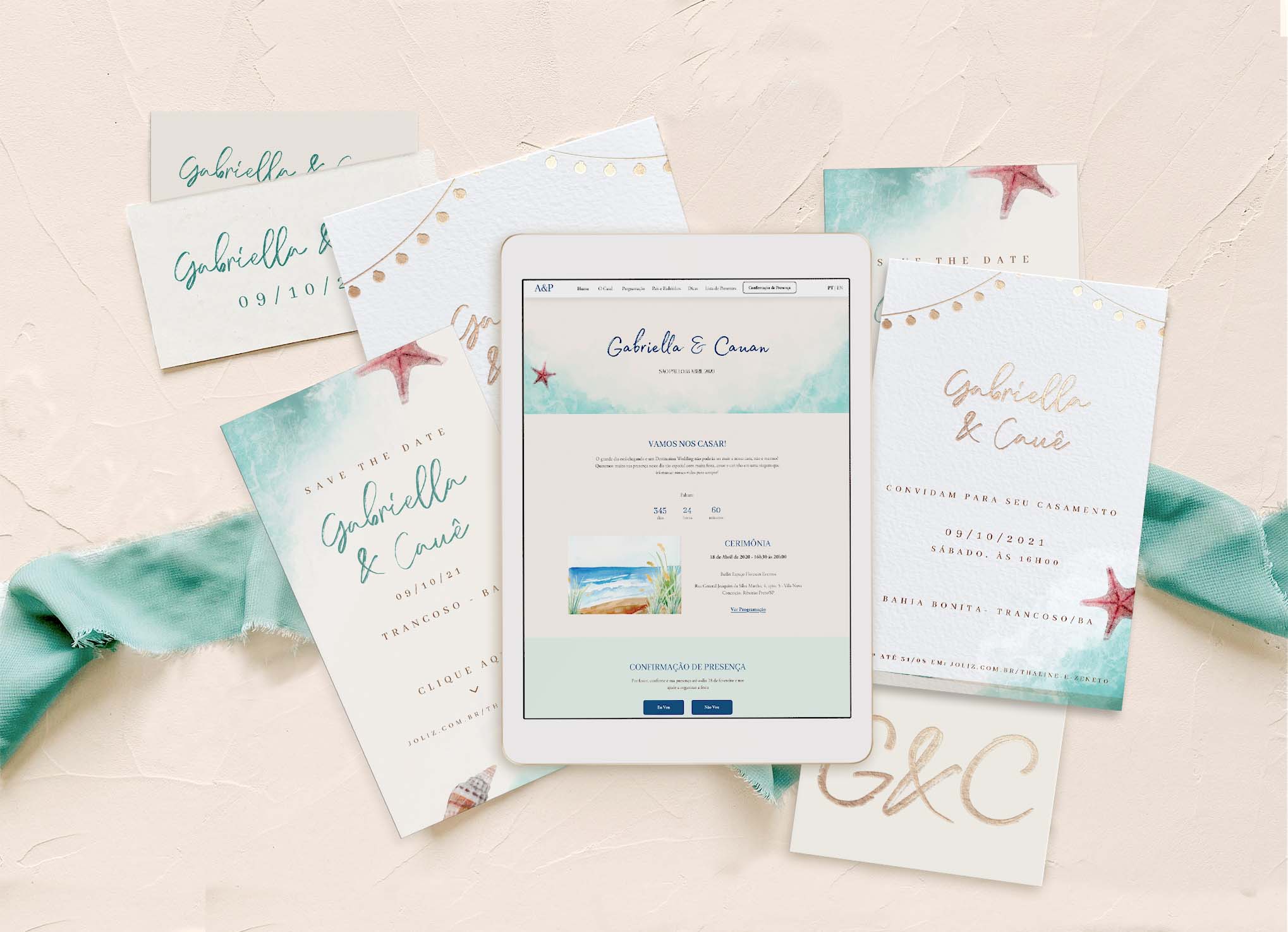 Identidades totalmente personalizadas para seu casamento