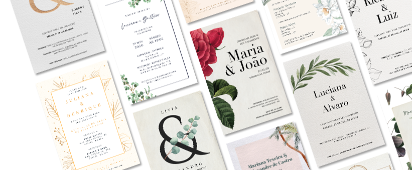 Convite de casamento