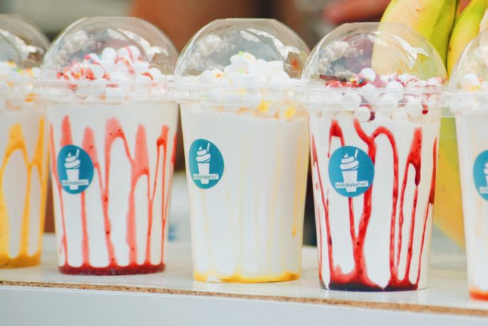 O milkshake é uma opção doce para servir durante os dias mais quentes.