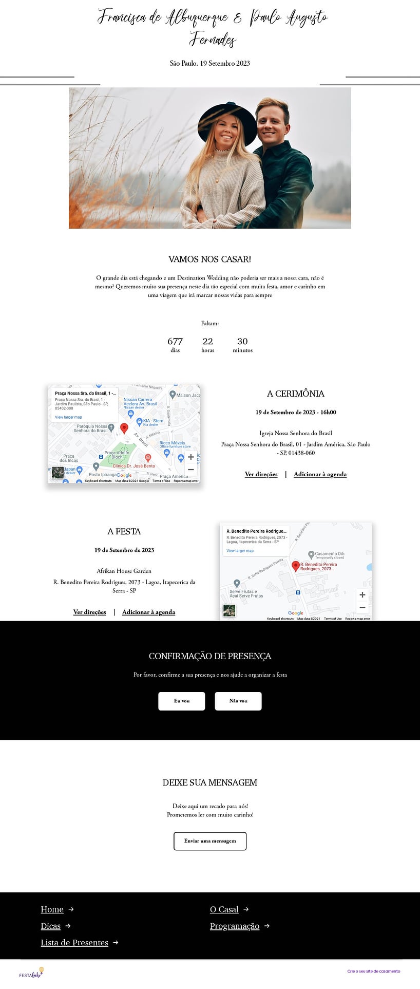 Crie seu site de Casamento - Simples Manuscrito| Joliz
