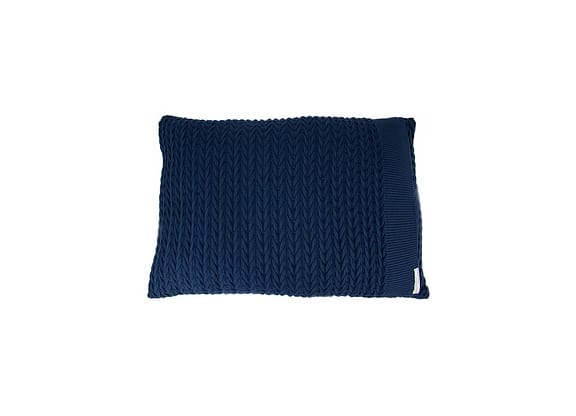Porta Travesseiro de Tricot Azul Marinho Neville