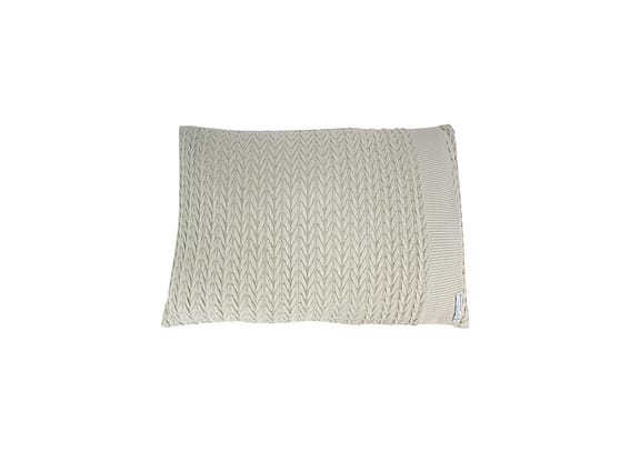 Porta Travesseiro de Tricot Areia Neville