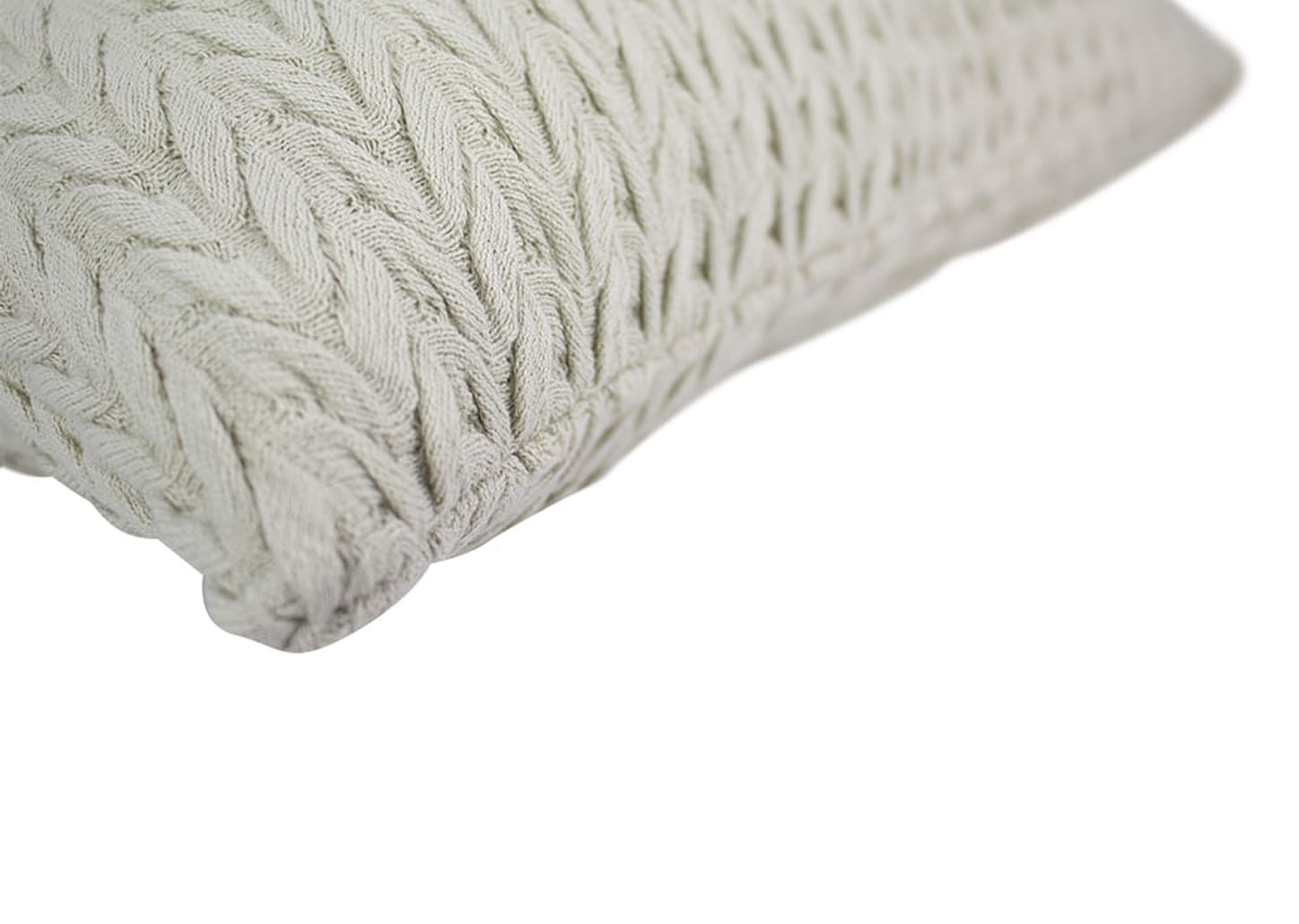 Porta Travesseiro de Tricot Areia Neville