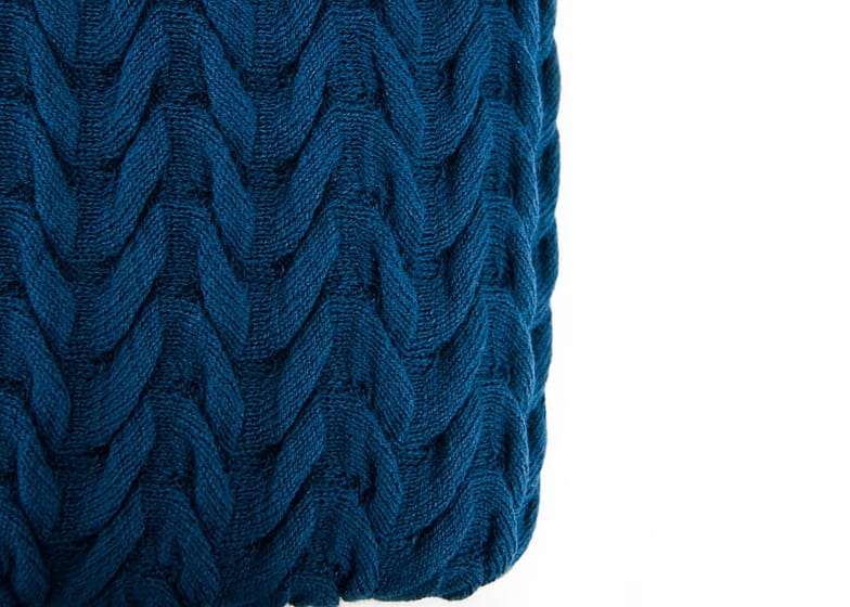 Peseira de Tricot Azul Marinho Neville