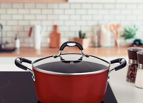 Caçarola Alumínio 22 cm Monaco Indução Vermelha Tramontina