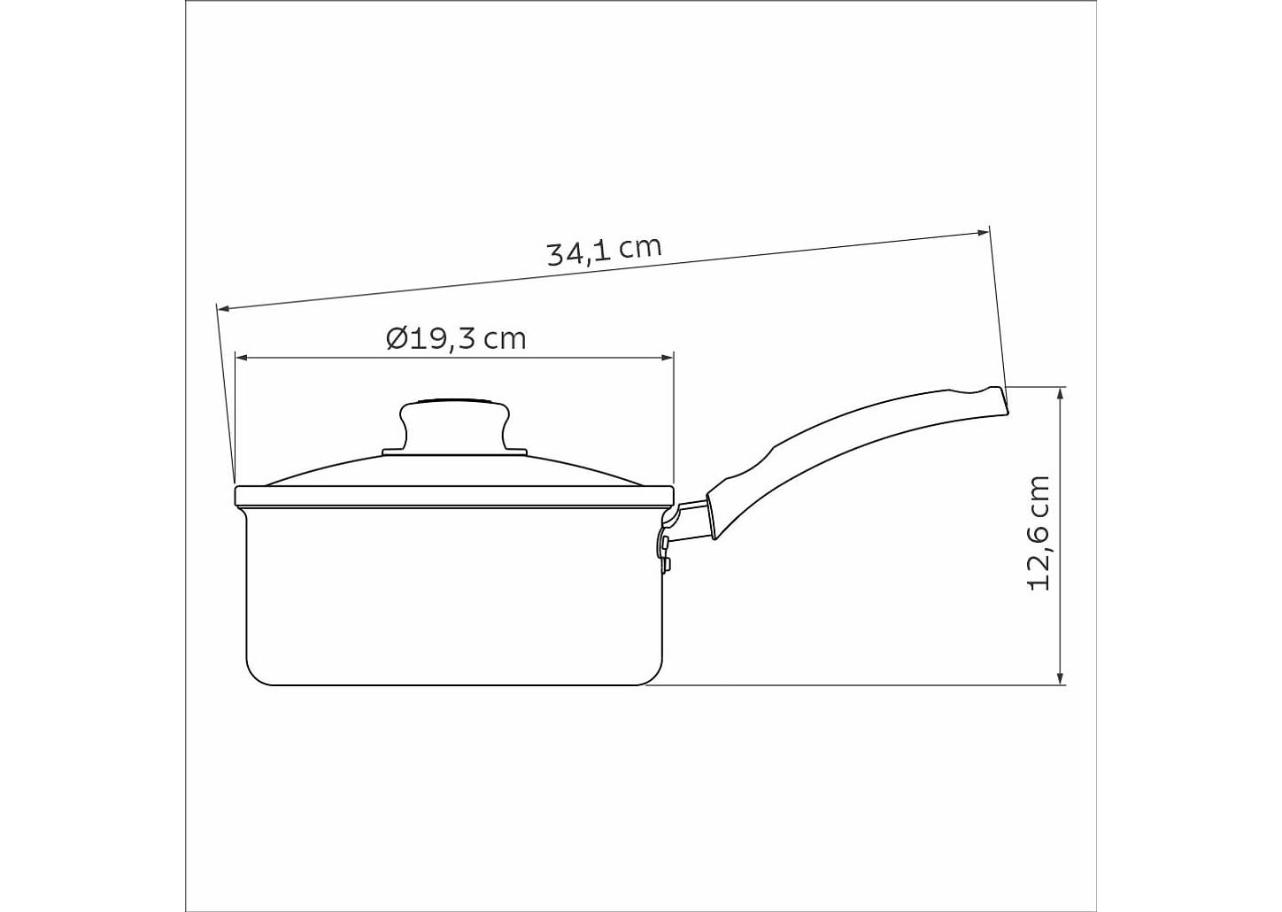 Panela Turim Alumínio com Revestimento Interno Antiaderente 18 Cm Tramontina