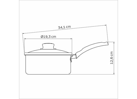 Panela Turim Alumínio com Revestimento Interno Antiaderente 18 Cm Tramontina