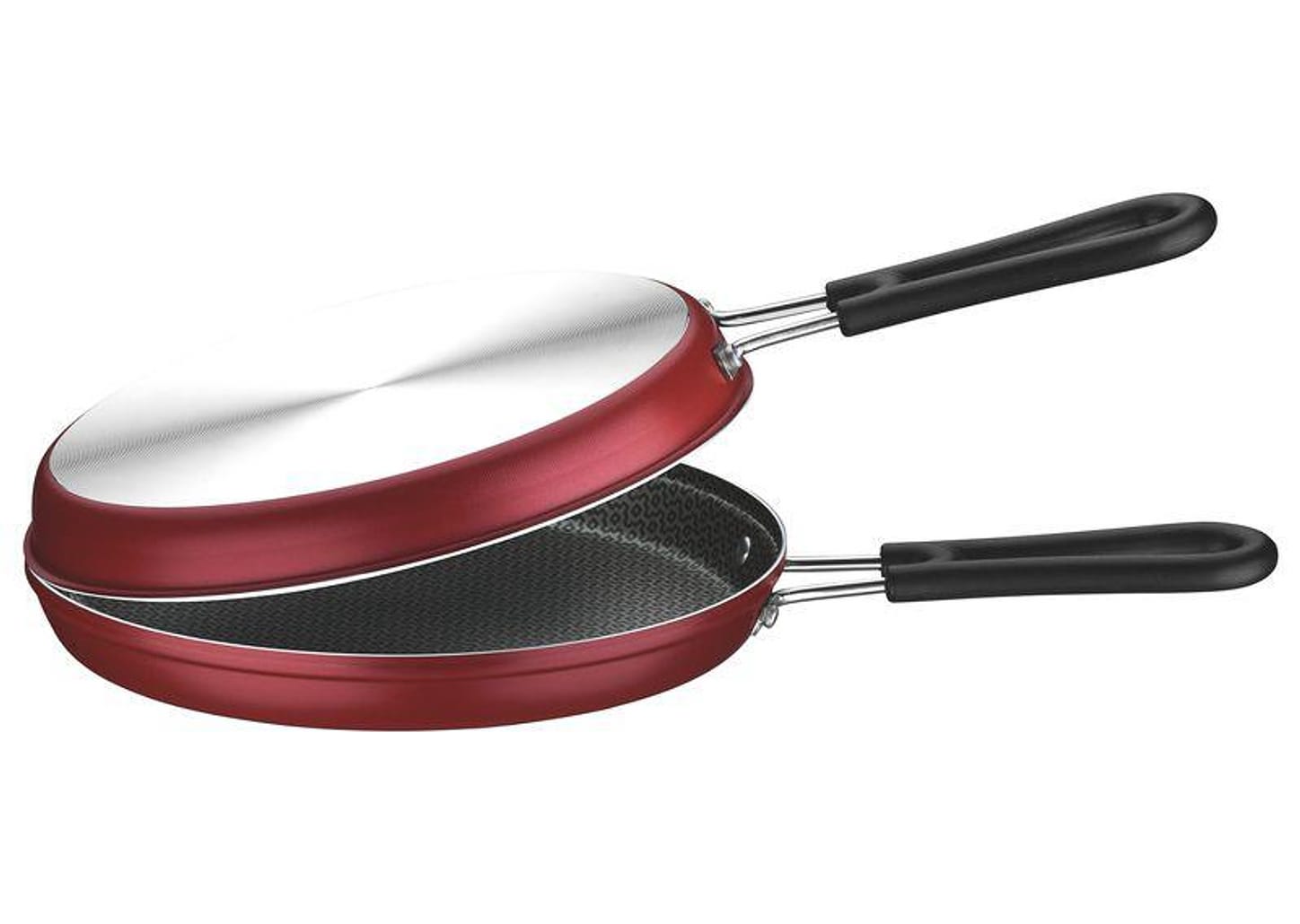 Omeleteira Alumínio 24 cm Loreto Vermelha Tramontina