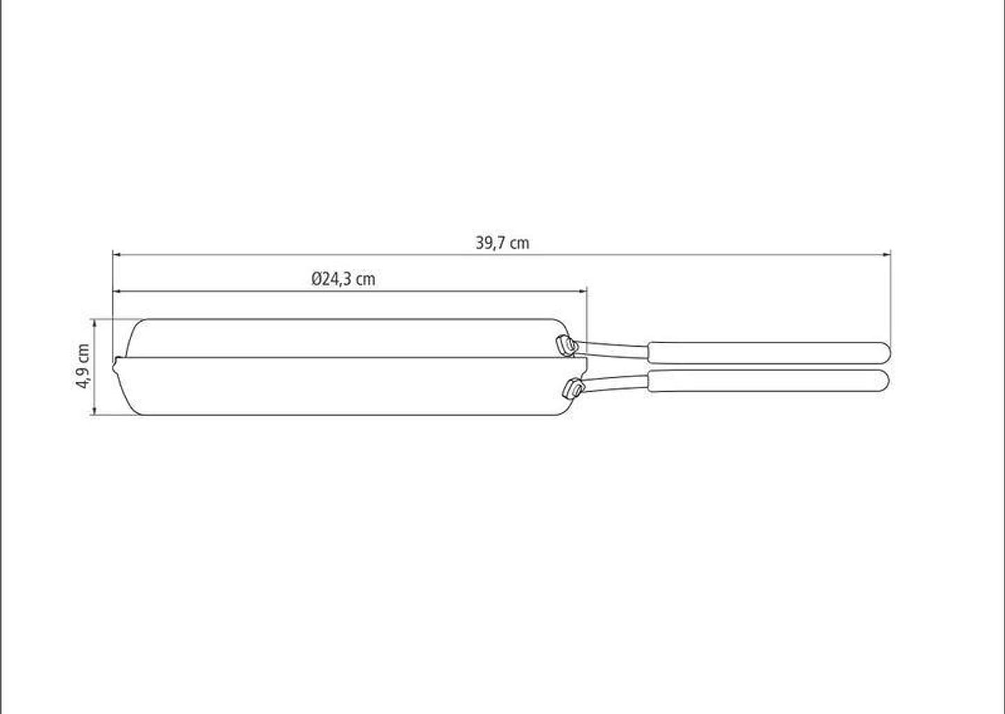 Omeleteira Alumínio 24 cm Loreto Vermelha Tramontina