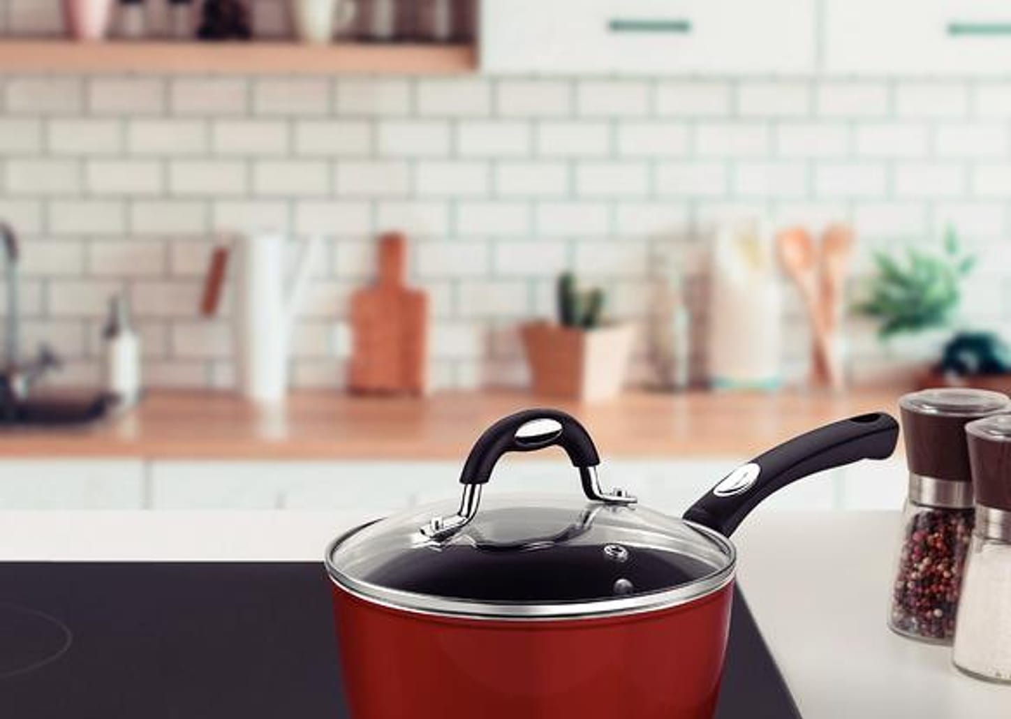 Panela Alumínio 20 cm Monaco Indução Vermelho Tramontina