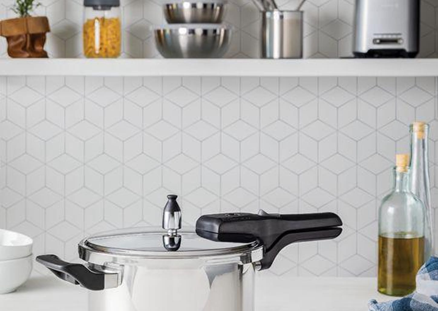 Panela de Pressão Aço Inox 4,5 litros Brava Tramontina