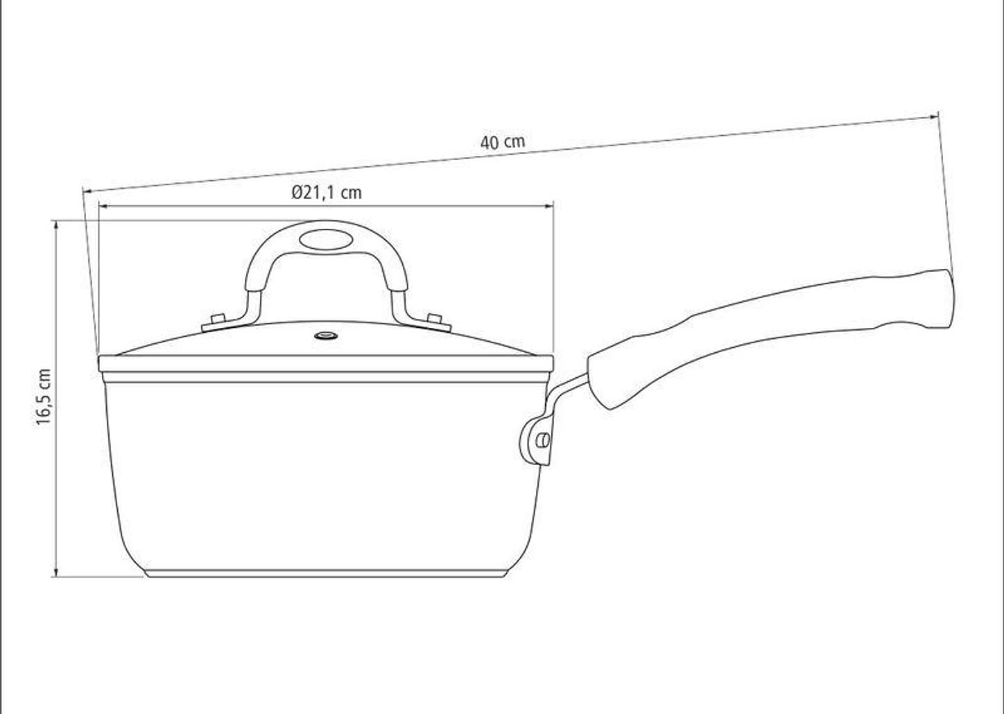 Panela Alumínio 20 cm Monaco Indução Vermelho Tramontina