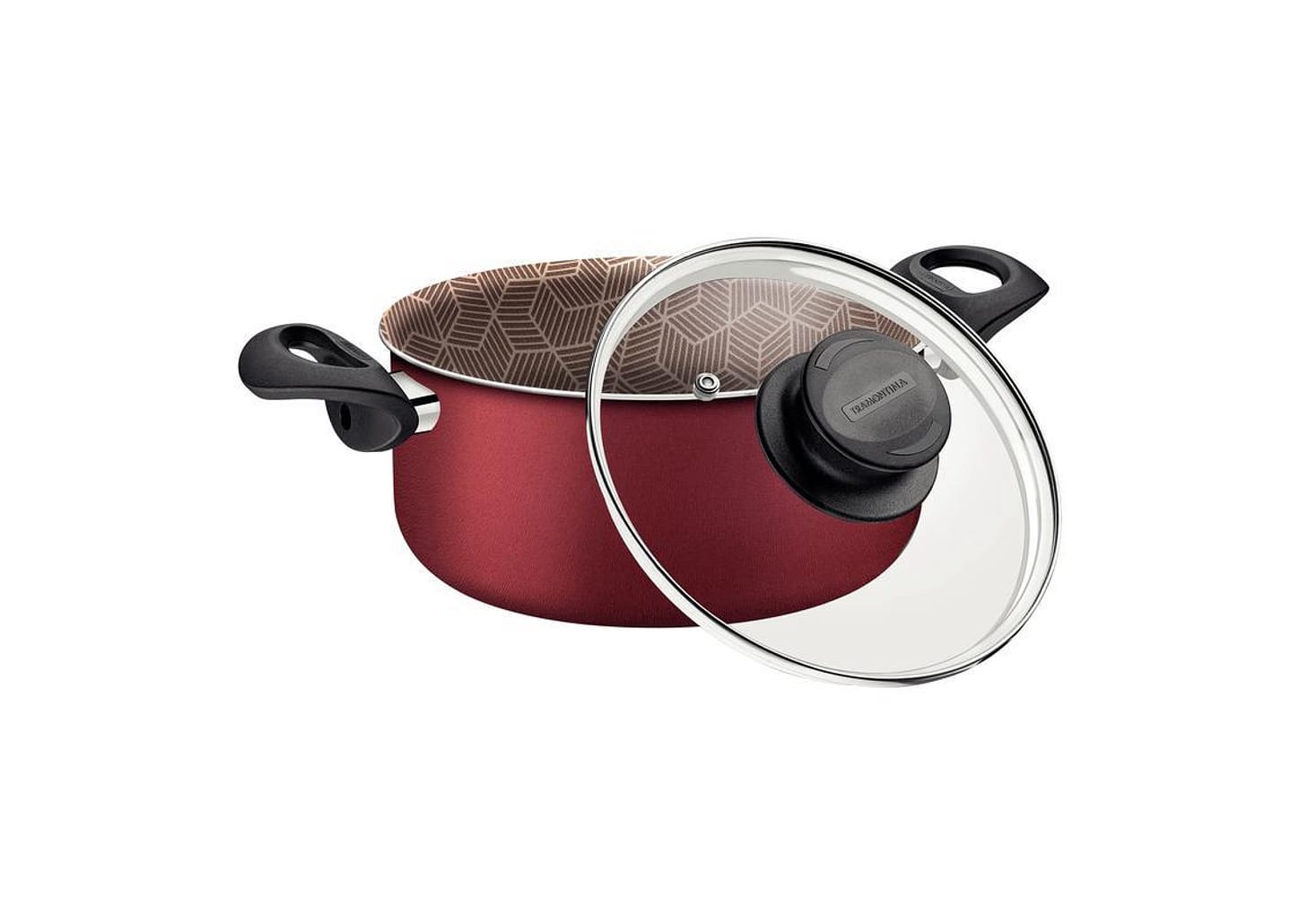 Caçarola Paris Alum. Antiad. 26cm 6,3 L Vermelho Tramontina