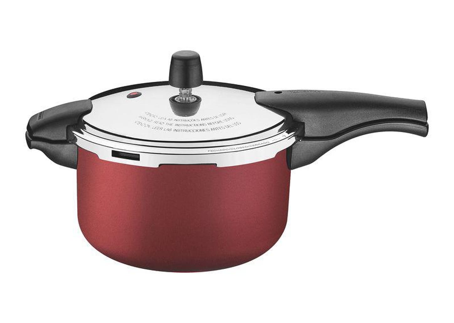 Panela de Pressão 6L 24 cm Vancouver Vermelha Tramontina