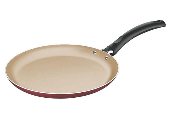 Panquequeira Alumínio 22 cm Turim Vermelha