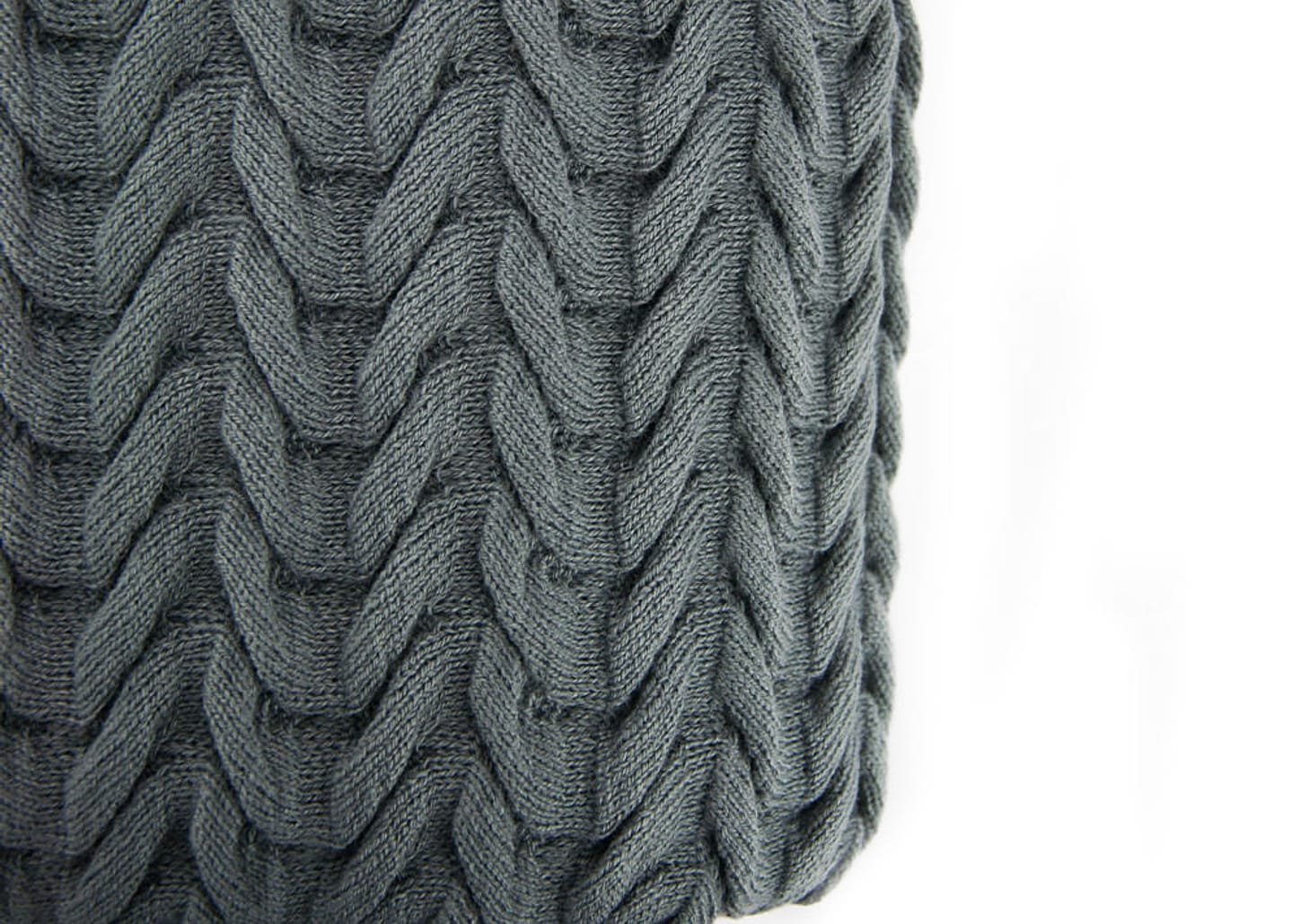 Peseira de Tricot Cinza Neville - Chumbo