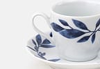Xícara para Café Blue Pottery com Pires
