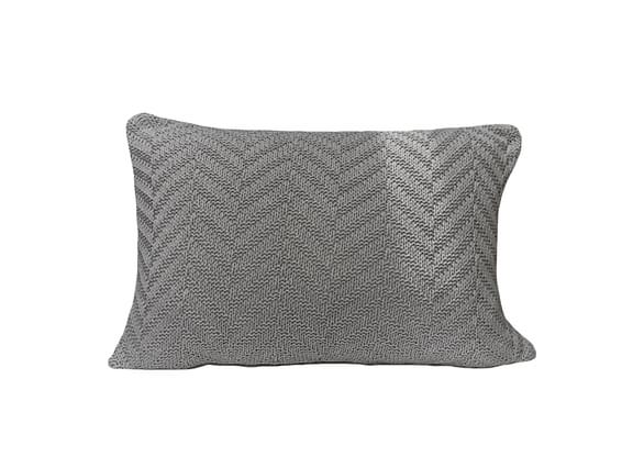 Almofada de Tricot Cinza Empório