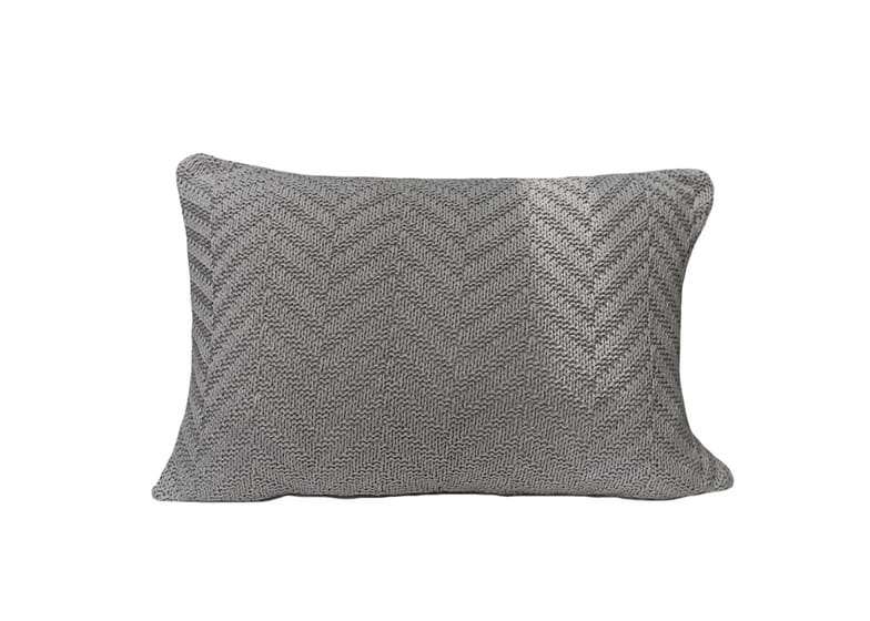 Almofada de Tricot Cinza Empório