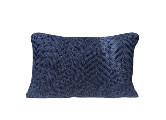 Almofada de Tricot Azul Marinho Empório