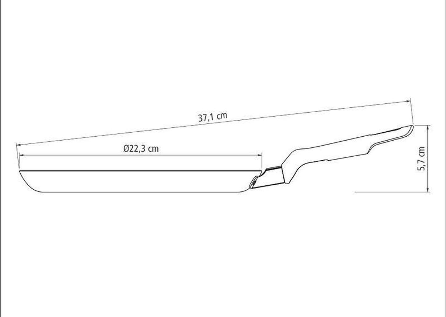 Panquequeira Alumínio 22 cm Loreto Vermelho Tramontina