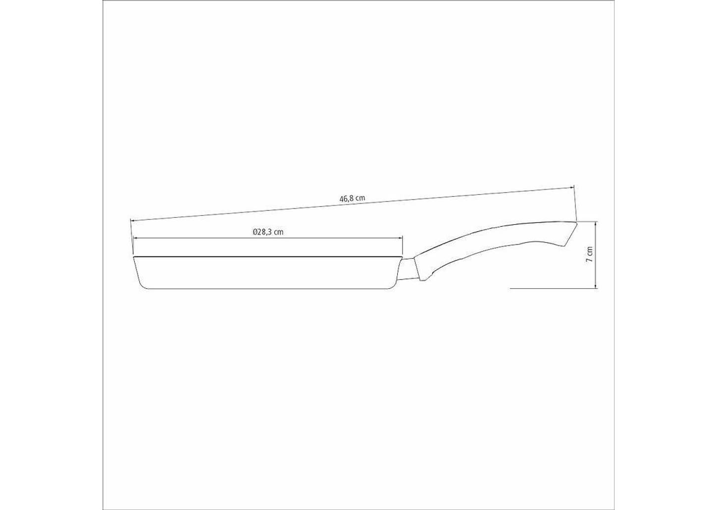 Panquequeira Paris Chumbo 28 cm Tramontina