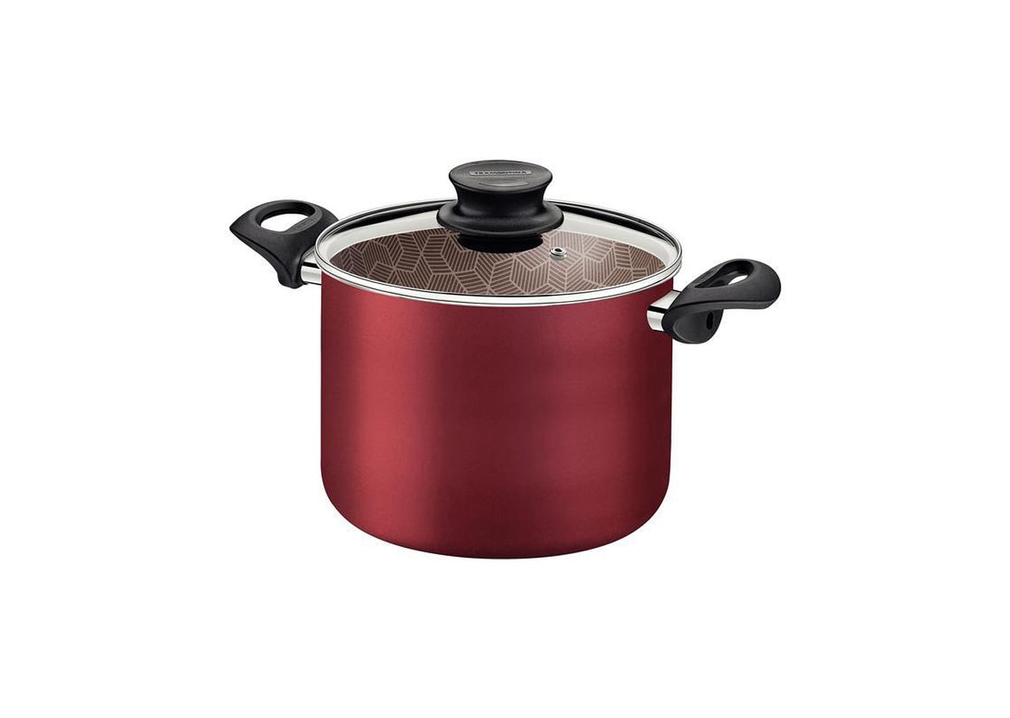 Caldeirão Paris Alum. Antiad. 20 cm 4,2L Vermelho Tramontina