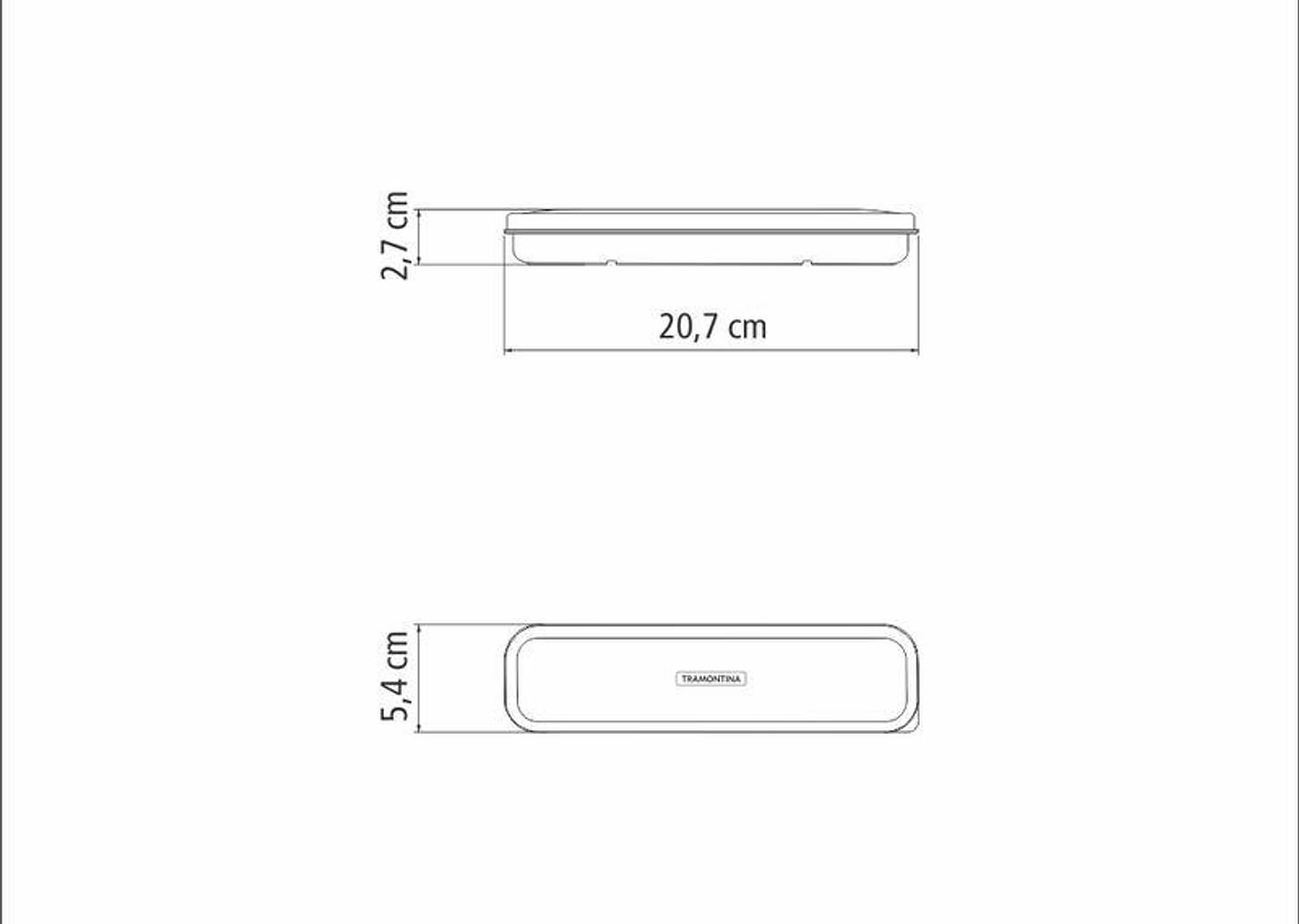 Conjunto Talher Aço Inox Com Estojo e Tampa Azul Tramontina