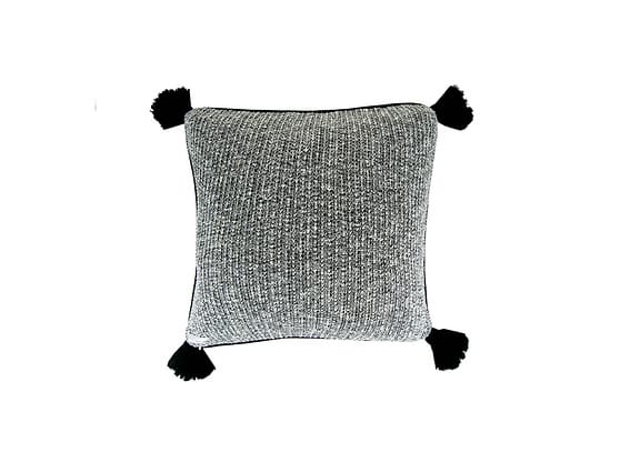 Almofada de Tricot Mescla Preto