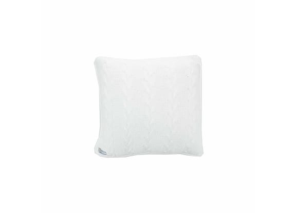 Almofada de Tricot Trança Marfim