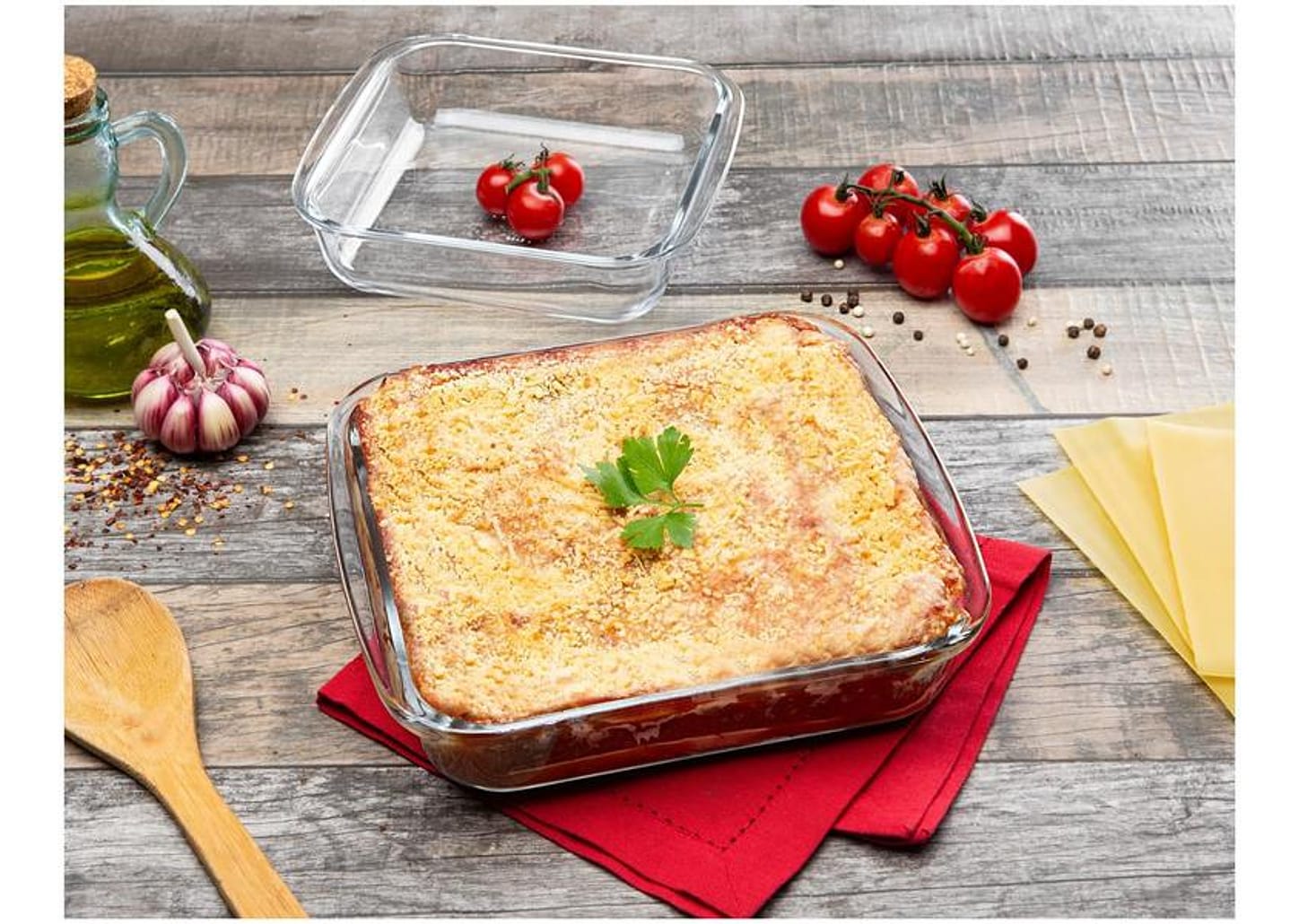 Conjunto de Assadeiras Marinex - Quadrado de Vidro 2 Peças Com Alça 15220200943957