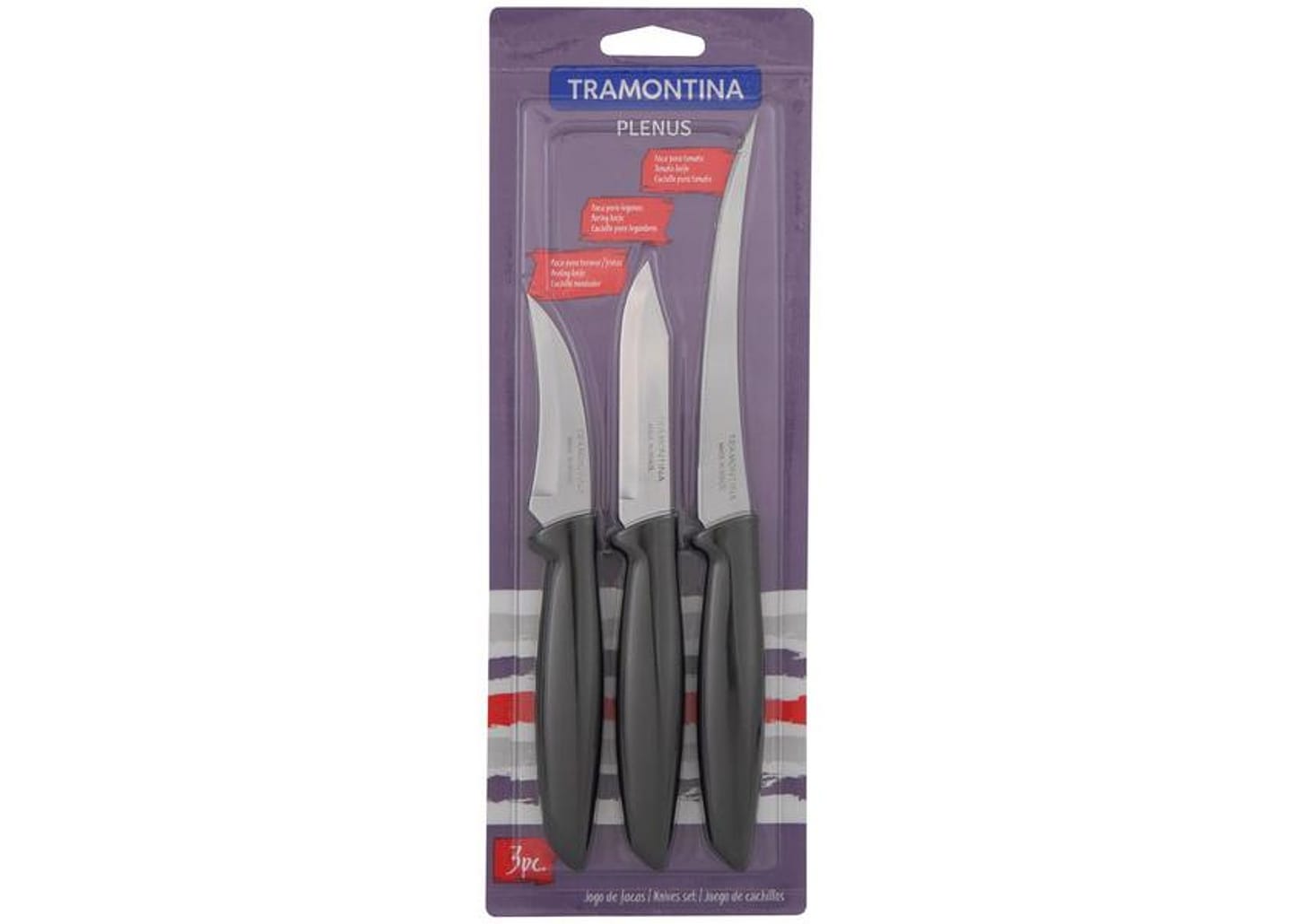 Jogo de Facas Tramontina Plenus 3 Peças