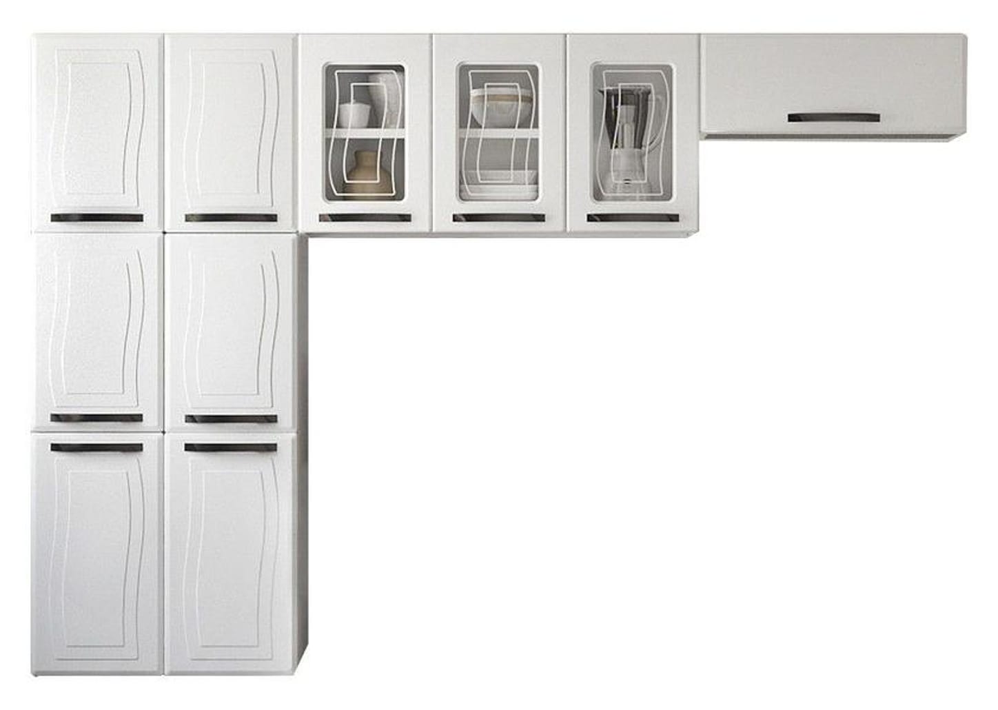 Cozinha Compacta Colormaq Barcelona 10 Portas - Aço