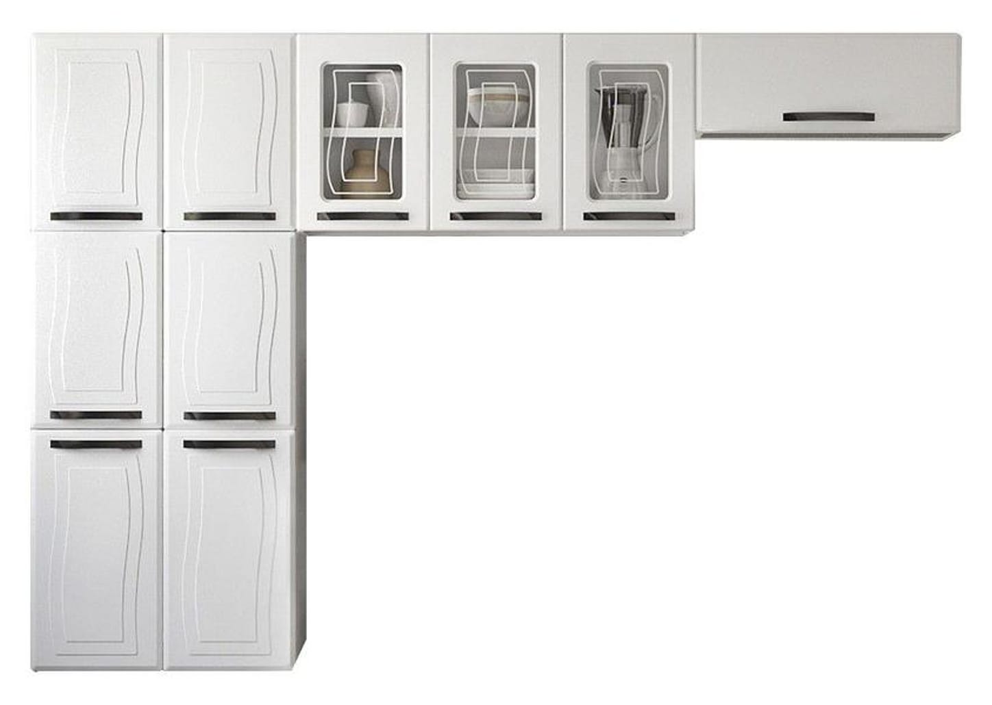 Cozinha Compacta Colormaq Barcelona 10 Portas - Aço