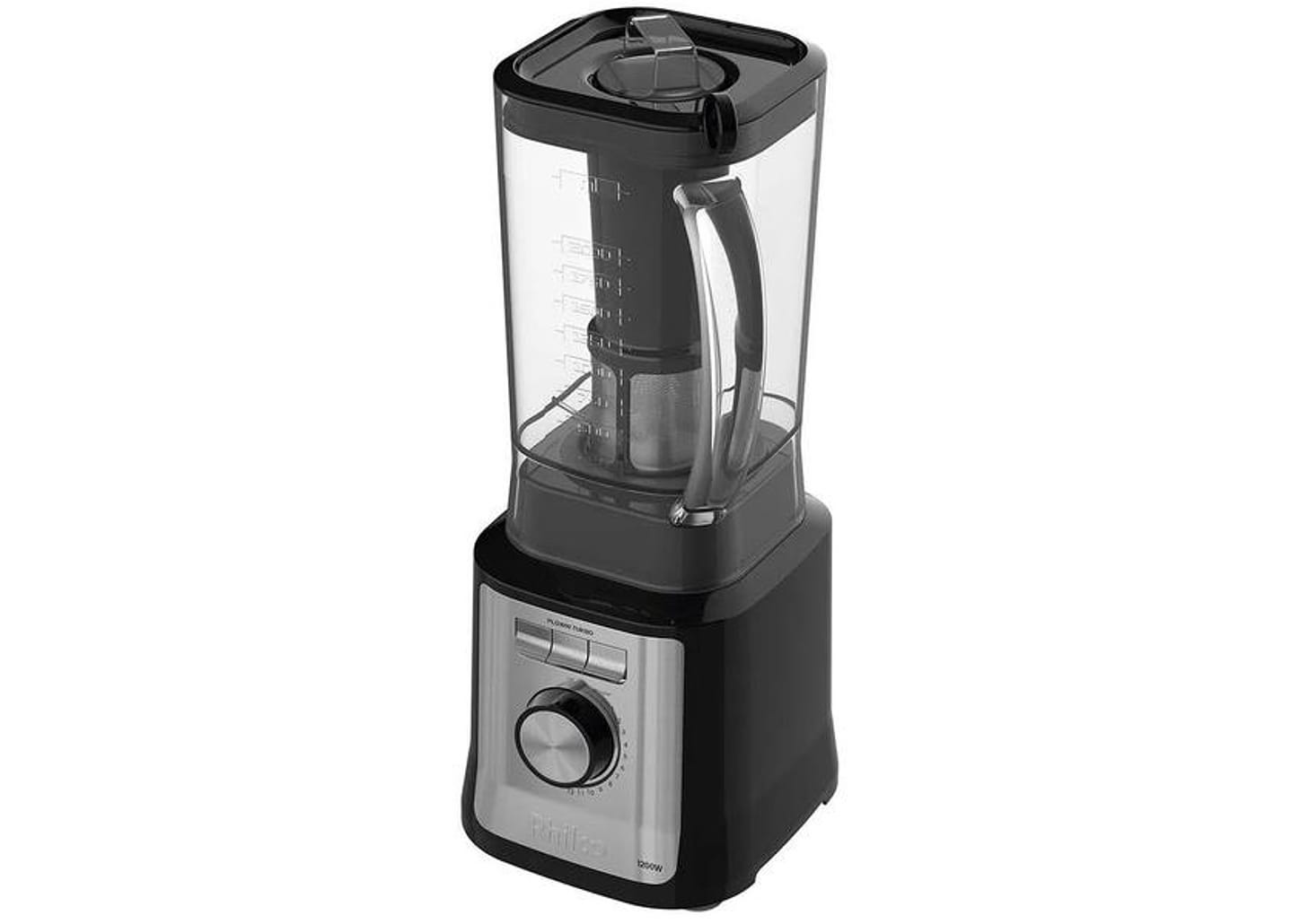 Liquidificador Philco Easy Smart Turbo PLQ1600P com Filtro 12 Velocidades 1200W Preto