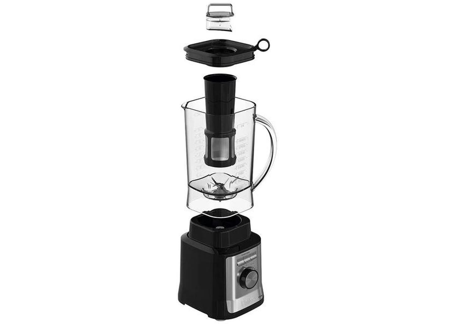Liquidificador Philco Easy Smart Turbo PLQ1600P com Filtro 12 Velocidades 1200W Preto