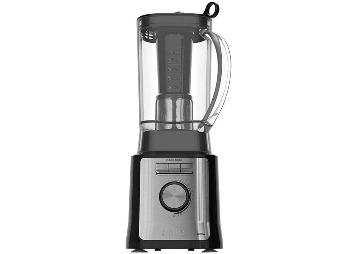 Liquidificador Philco Easy Smart Turbo PLQ1600P com Filtro 12 Velocidades 1200W Preto