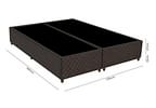 Base Cama Box Queen Gazin Bipartido 27x158x198cm Sommie Poliéster
