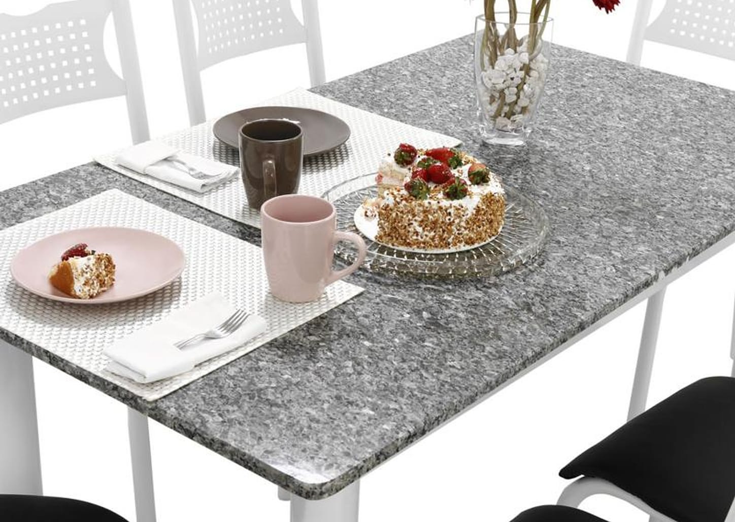 Mesa de Cozinha 6 Cadeiras Retangular - Poeme Ciplafe