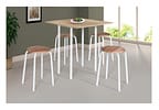 Conjunto de Mesa Dobrável com 4 Banquetas
