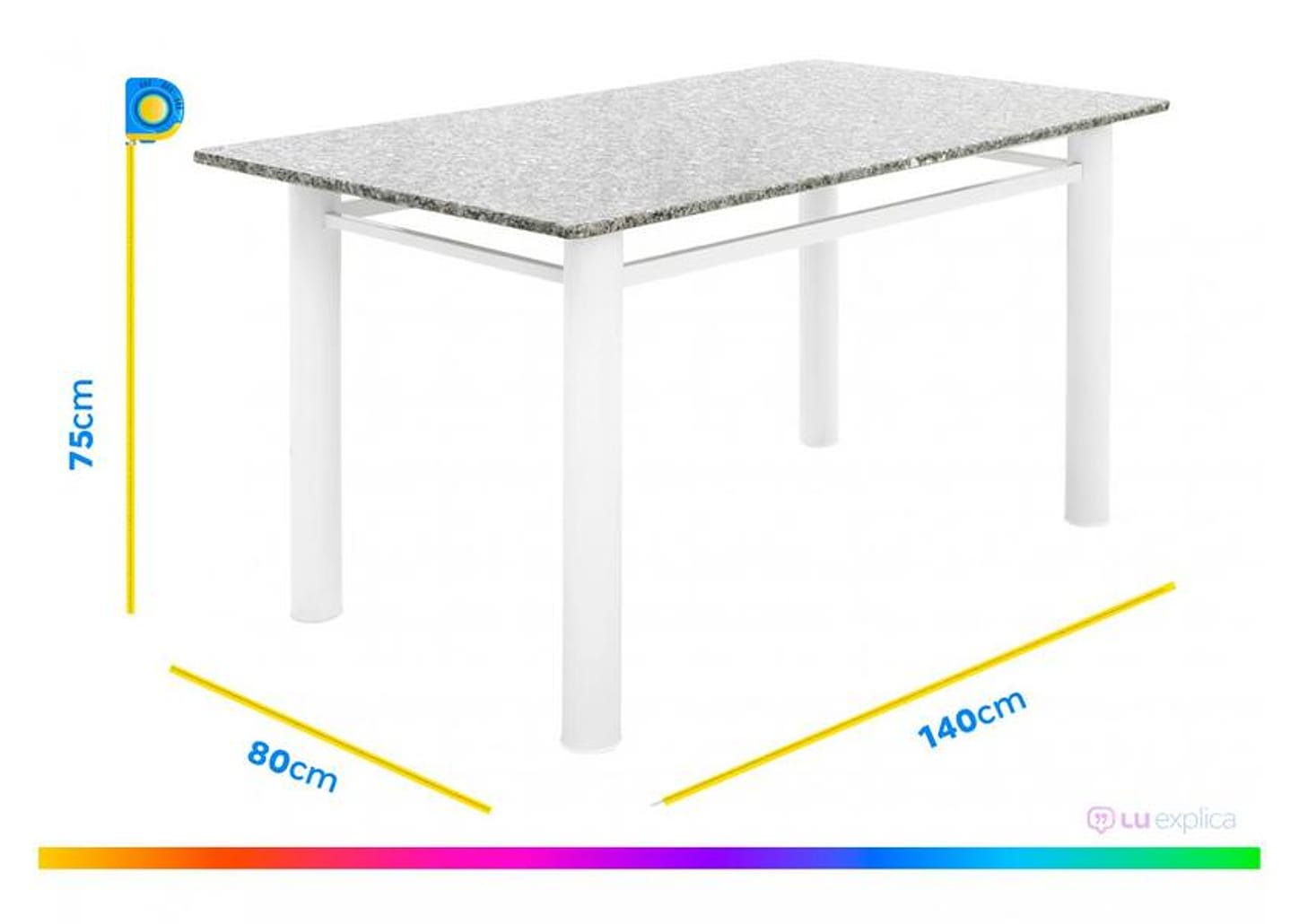 Mesa de Cozinha 6 Cadeiras Retangular - Poeme Ciplafe