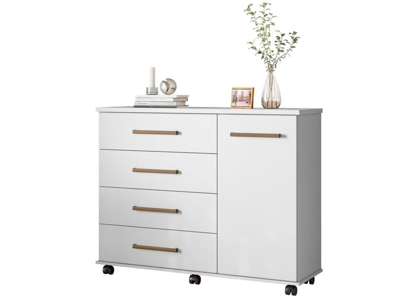 Cômoda 4 Gavetas 1 Porta Demóbile - Flora