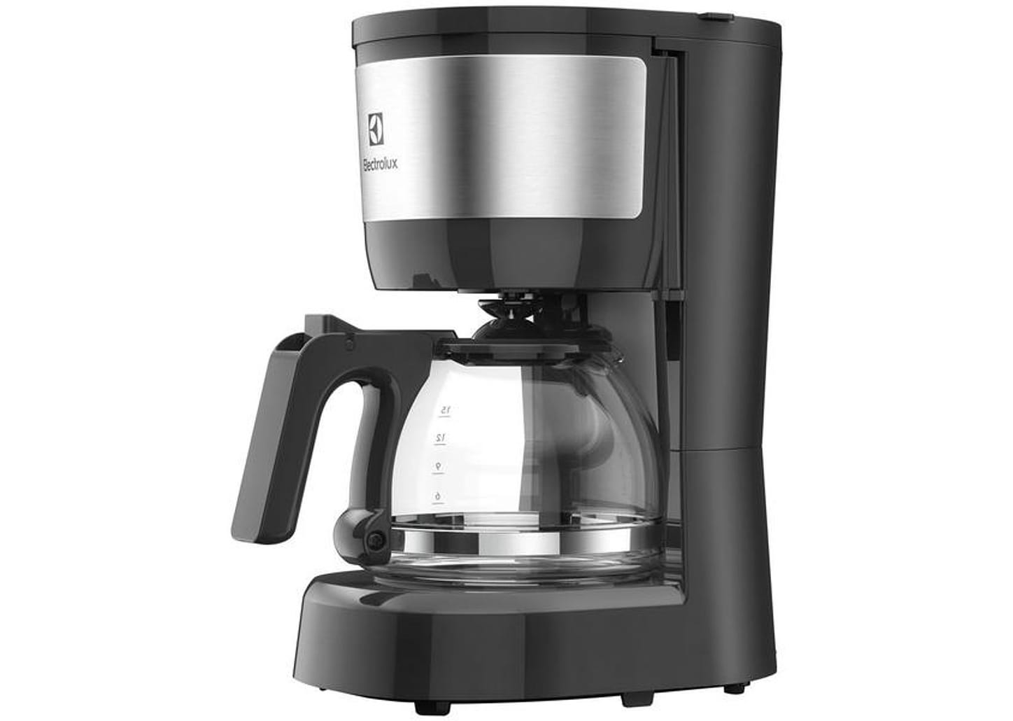 Cafeteira Elétrica Electrolux Efficient ECM10 15 Cafés Preto e Granite Gray