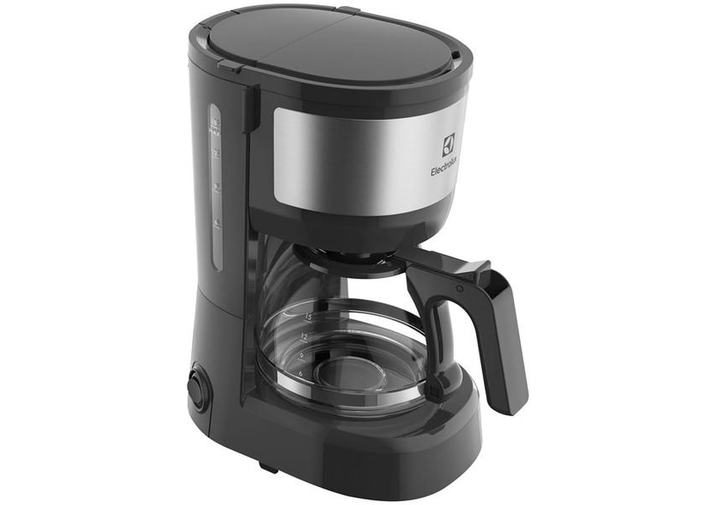 Cafeteira Elétrica Electrolux Efficient ECM10 15 Cafés Preto e Granite Gray