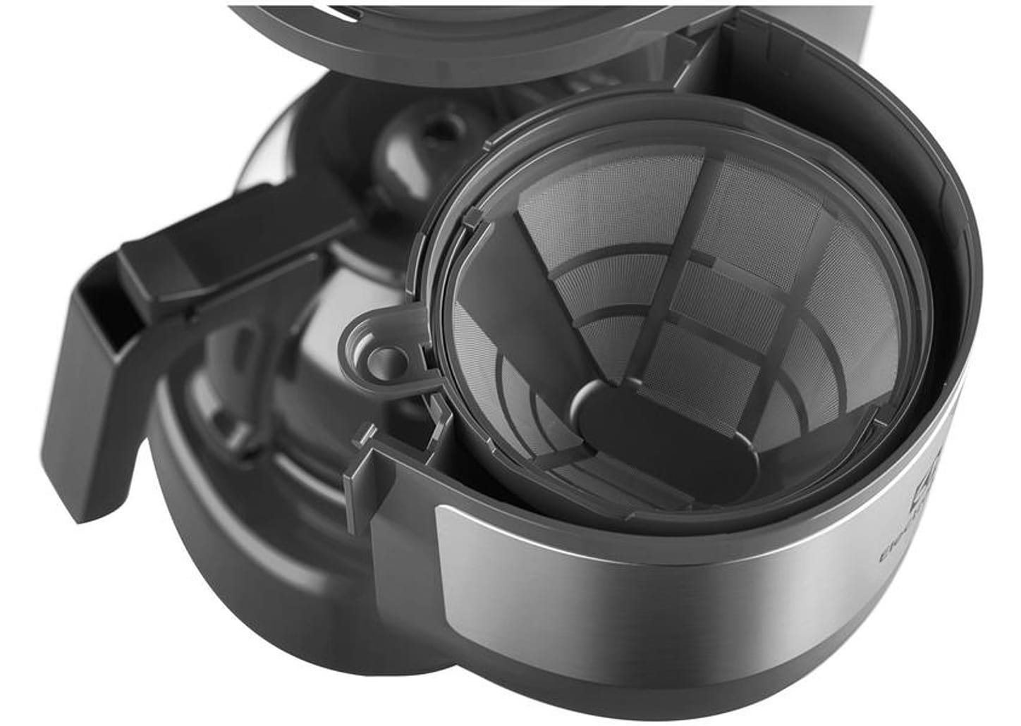 Cafeteira Elétrica Electrolux Efficient ECM10 15 Cafés Preto e Granite Gray