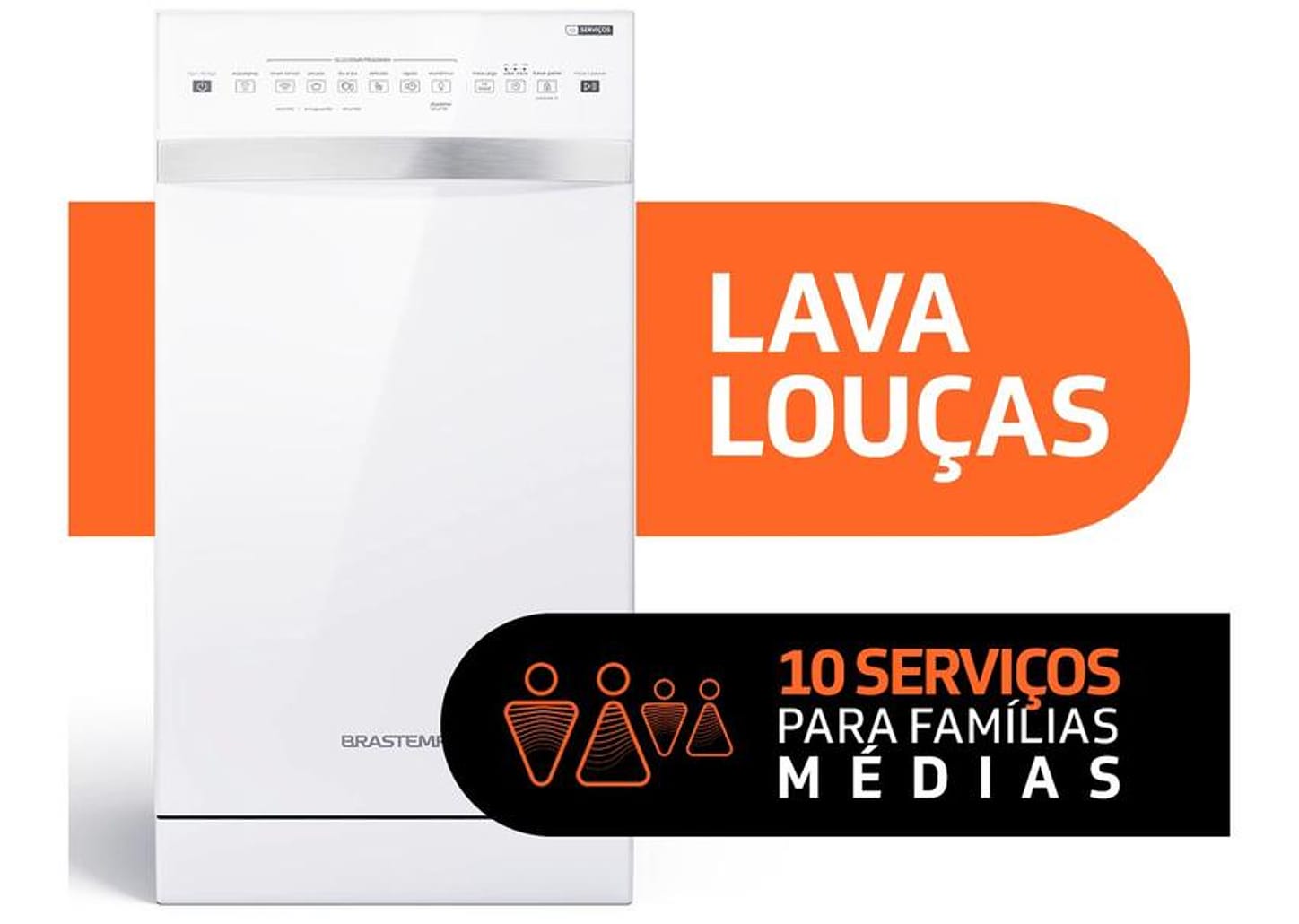 Lava-louças Brastemp 10 Serviços BLF10BB Branca