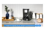 Cafeteira Elétrica Electrolux Efficient ECM10 15 Cafés Preto e Granite Gray