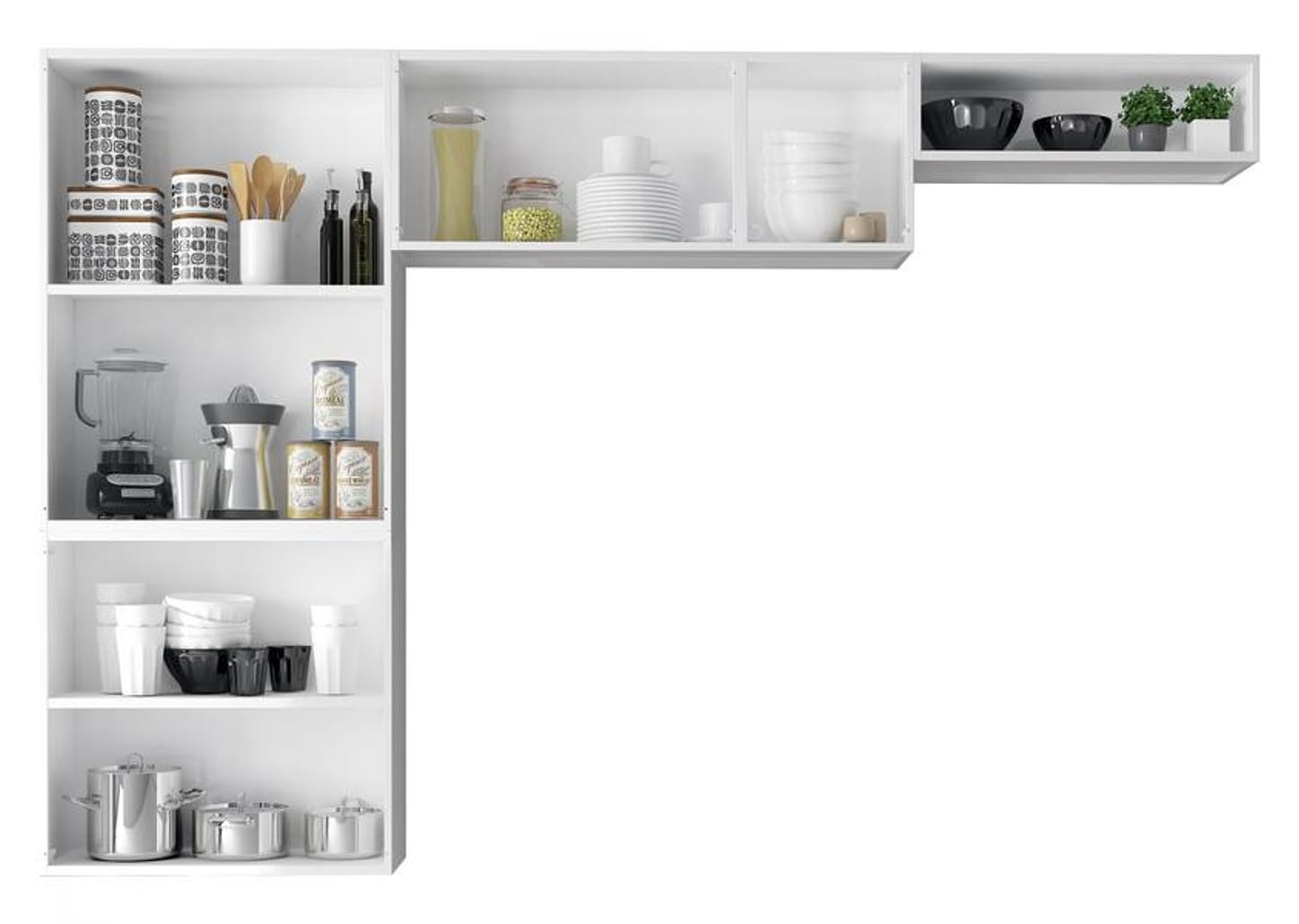 Cozinha Compacta Itatiaia Rose 7 Portas Aço