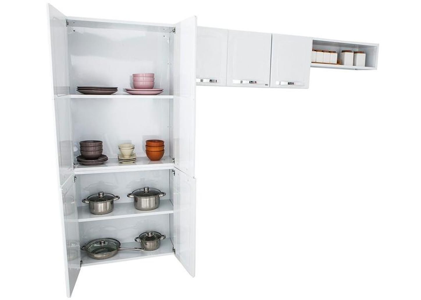 Cozinha Compacta Itatiaia Rose 7 Portas Aço