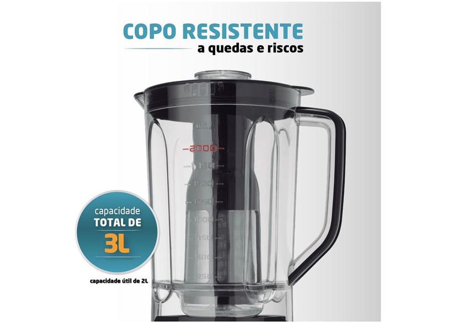 Liquidificador Mondial Turbo Inox L-1100 BI - Preto com Filtro 12 Velocidades 1100W